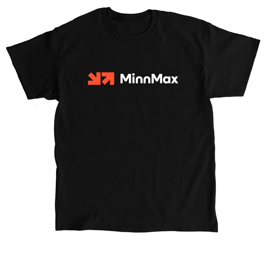 MinnMax Full Logo, a Black Classic Unisex Tee
