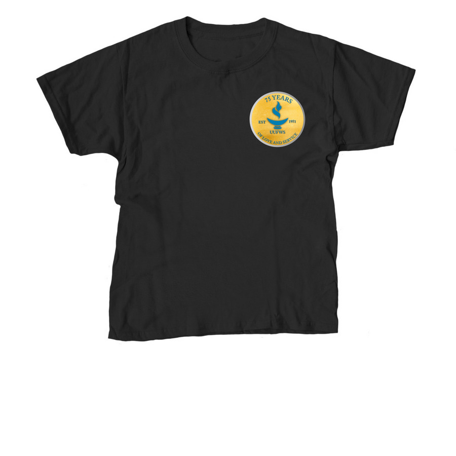 75th Anniversary T-Shirts, a Black Youth Unisex Tee