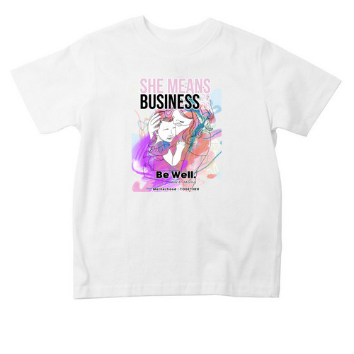 She Means Business 2026 Toddler Sizes, a White Toddler Tee