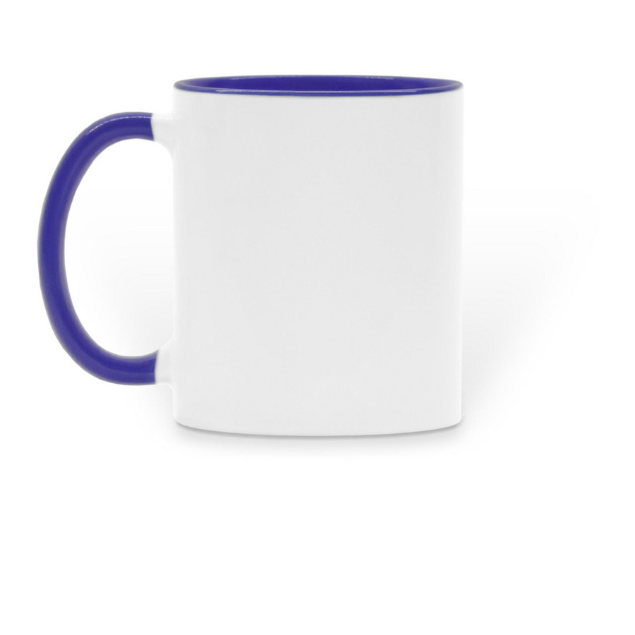 CoNPS Mugs, a Dark Blue Two-Tone Ceramic Mug (back-view)