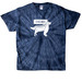Chicago Hawk Dog, tie-dye, a Navy Classic Tie Dye Tee