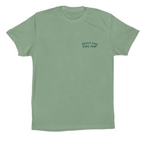 Devil's Lake Pocket/Back Shirt (Deep Green), a Sage Premium Cotton Tee