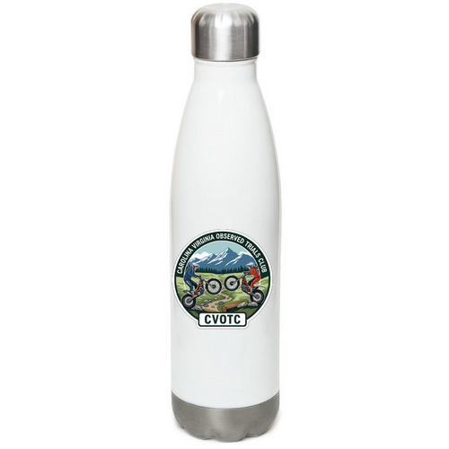 CVOTC Water Bottle., a White Stainless Steel Water Bottle
