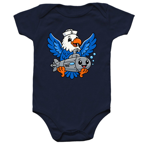 WARNER Baby Onesie, a Navy Infant Onesie