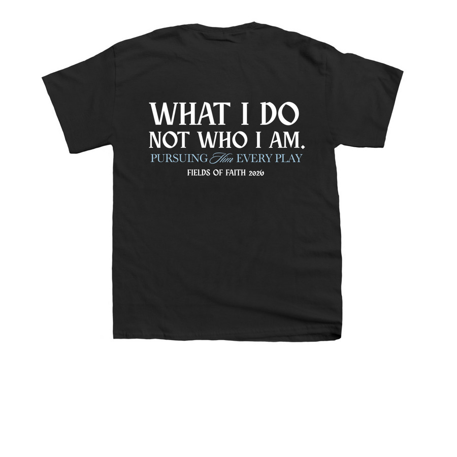 DSU Fields of Faith, a Black Youth Unisex Tee (back-view)