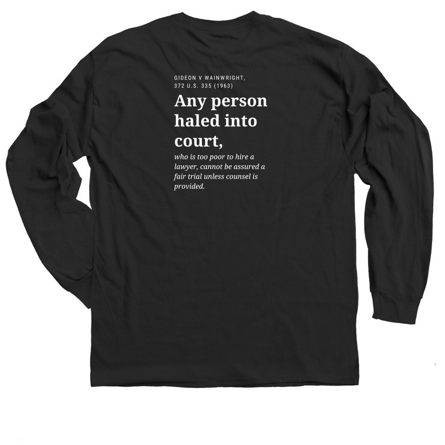 2023 National Conference Shirt - Gideon at 60, a Black Classic Long Sleeve Tee (back-view)