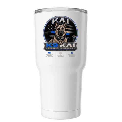 K9 Kai Cup, a White Insulated Tumbler