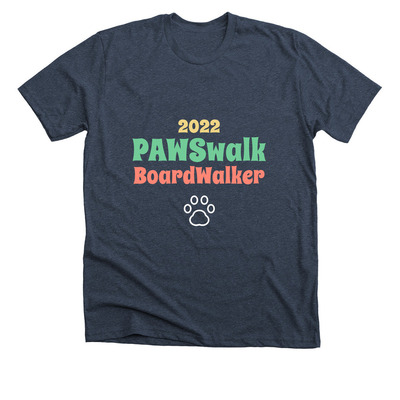 BoardWalkers '22, a Heather Midnight Navy Premium Unisex Tee