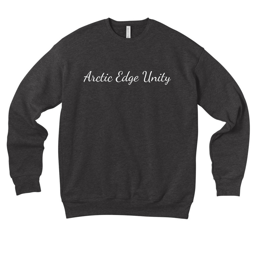 AEU Relaxed Script Print Sweatshirt, a Dark Grey Heather Premium Drop Shoulder Sweatshirt