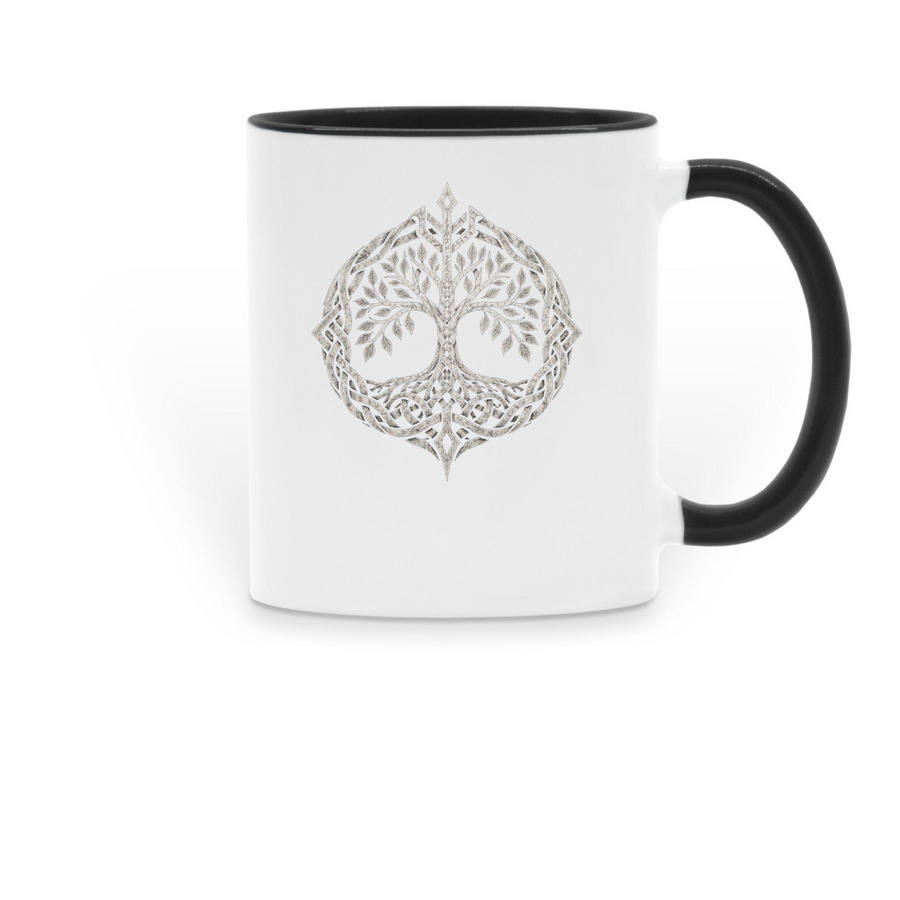Viking Mug, a Black Two-Tone Ceramic Mug