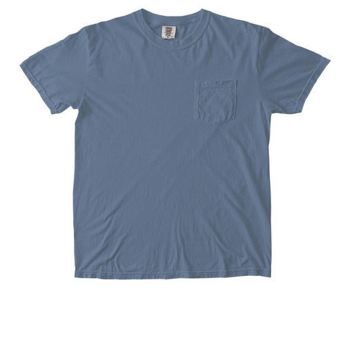 Cloud Pocket Tee, a Blue Jean Comfort Colors Pocket Tee