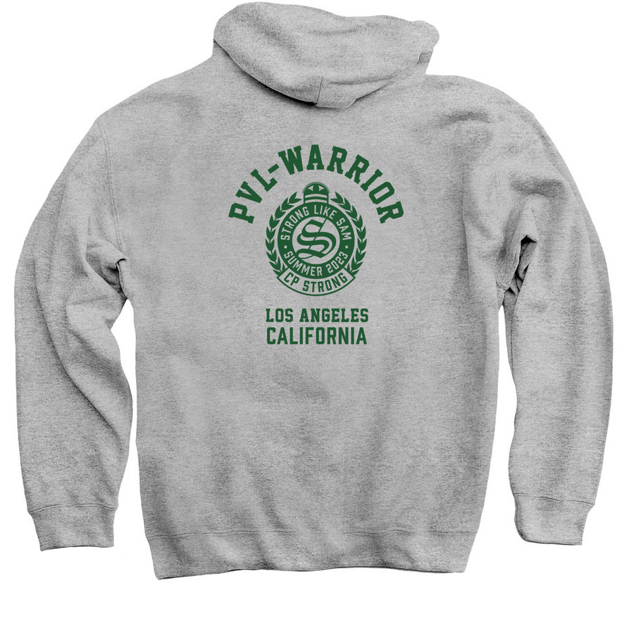 Strong Like Sam Insignia&nbsp;, a Sport Grey Pullover Hoodie (back-view)