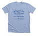 (Front Only) Unstoppable Mom, a Heather Baby Blue Premium Unisex Tee