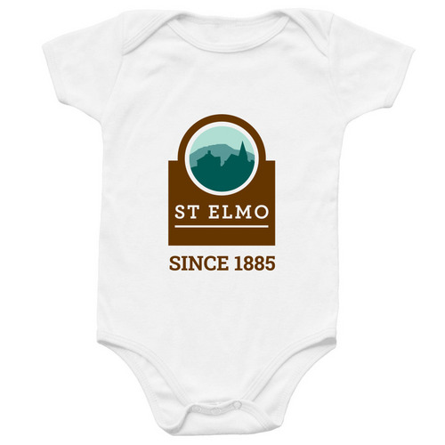 St. Elmo Locals Onesie, a White Infant Onesie