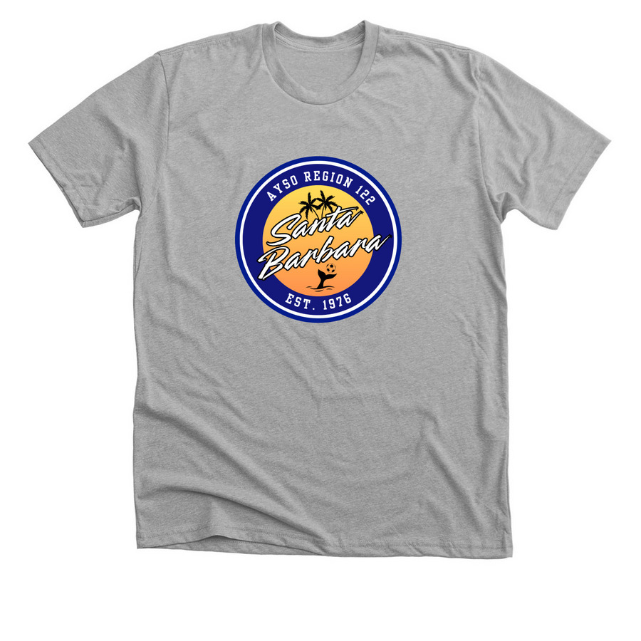 AYSO Region 122 Shirts, Tanks, and Hoodies, a Athletic Heather Premium Unisex Tee