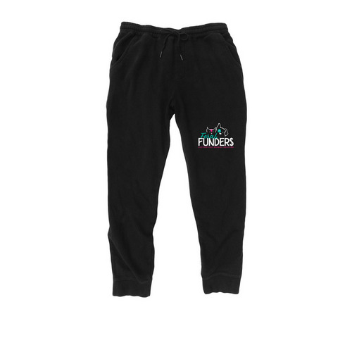 Funderwear Bottoms, a Black Midweight Fleece Joggers