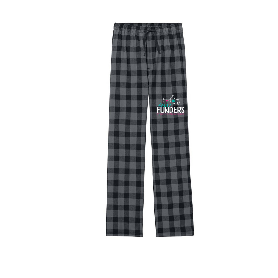 Funderwear Bottoms, a Grey/ Black Buffalo Check Flannel Pajama Pant