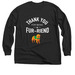 Fur-riend, a Black Classic Long Sleeve Tee