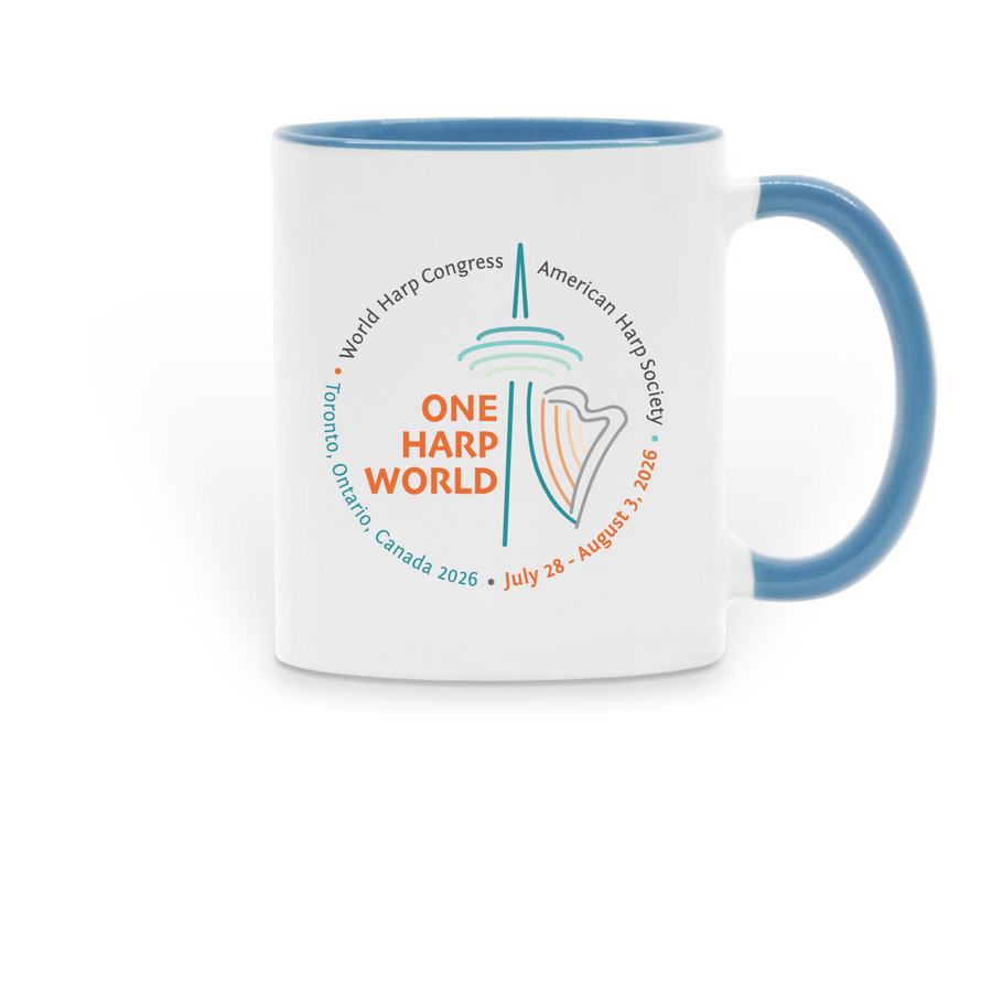Ceramic Mugs, a Light Blue Two-Tone Ceramic Mug