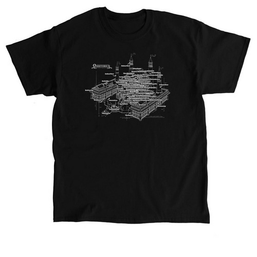 Odditorium Blueprint T-Shirt, a Black Classic Unisex Tee