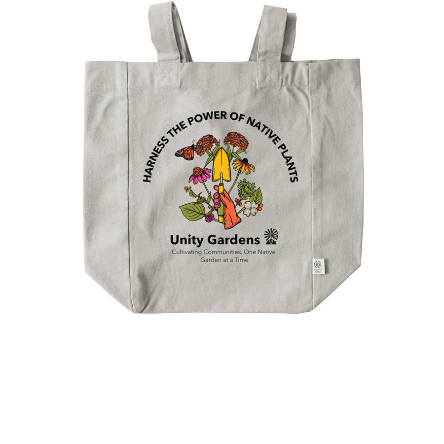 Unity Gardens Tote Bags, a Natural Recycled Cotton Tote Bag