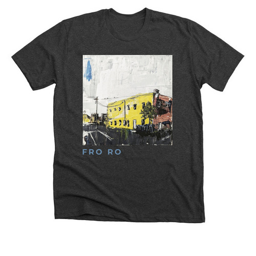 Fro Ro, a Dark Grey Heather Premium Unisex Tee