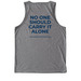 I Stand With Survivors, a Aluminum Grey Allmade Eco Triblend Tank (back-view)