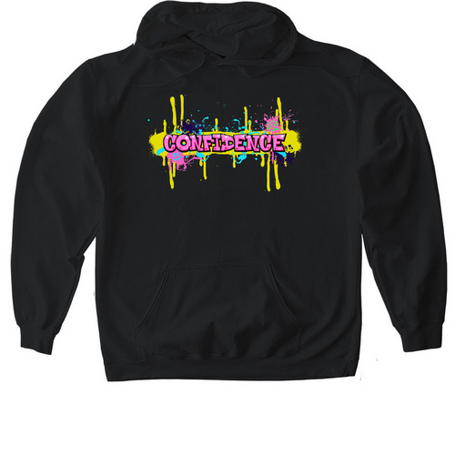 Confidence, a Black Gildan Softstyle Pullover Hoodie