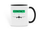 Contact. Good Fuel Flow.&nbsp;, a Black Two-Tone Ceramic Mug