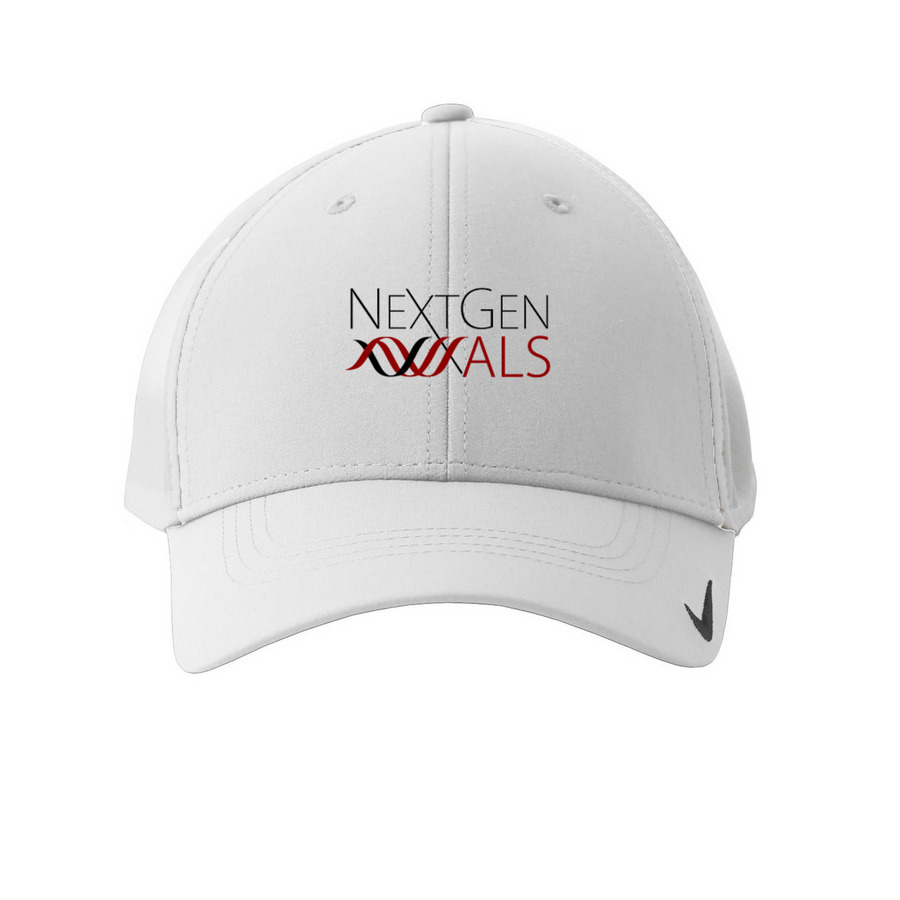 NextGen ALS Hat, a White Printed Nike Dri-FIT Legacy Performance Cap