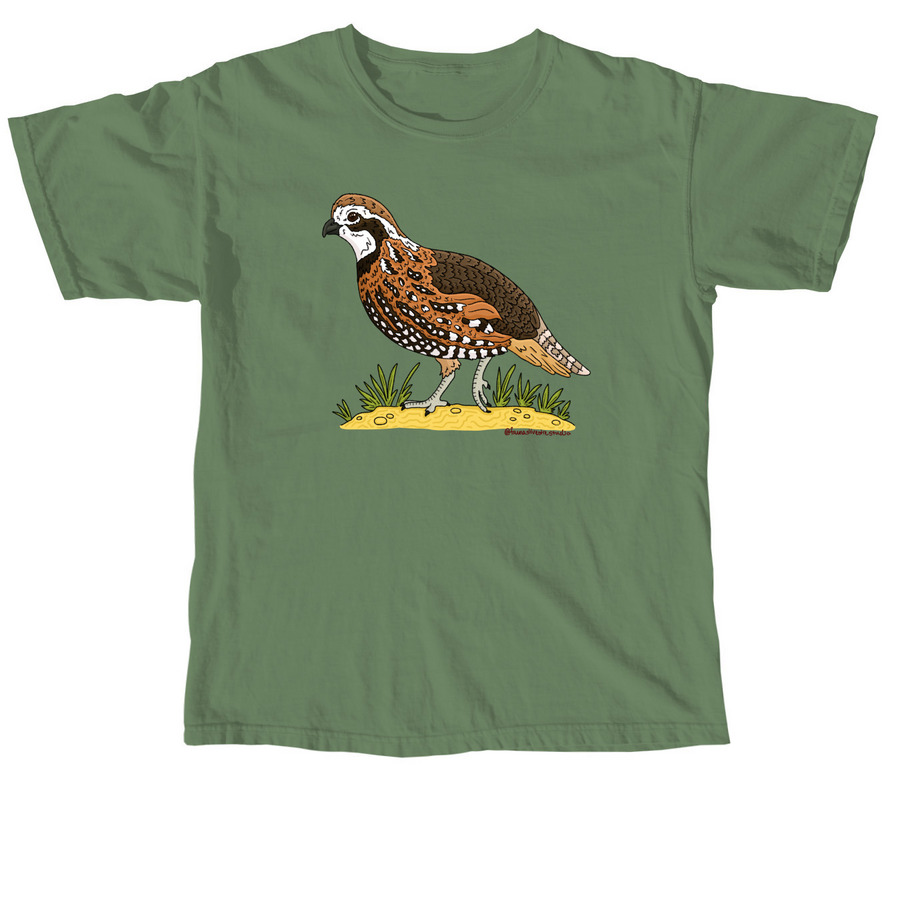 STBB Bobwhite Quail, a Hemp Comfort Colors Unisex Tee