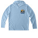 Fishing shirts!, a Light Blue UV Performance Long Sleeve Hoodie