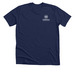 I Teach with HEART, a Solid Navy Blend Premium Unisex Tee