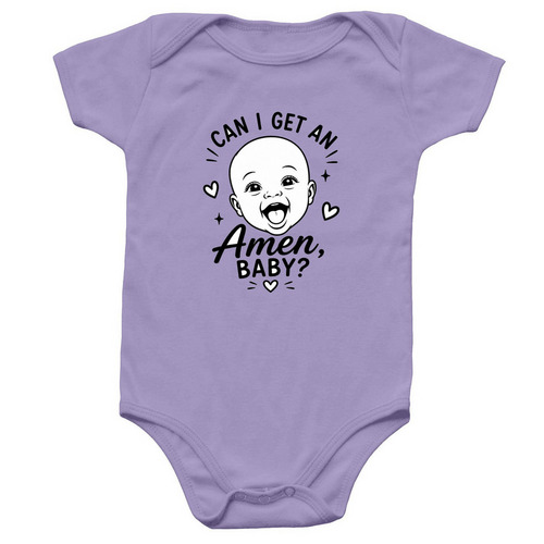 Blessed Baby, a Lavender Infant Onesie
