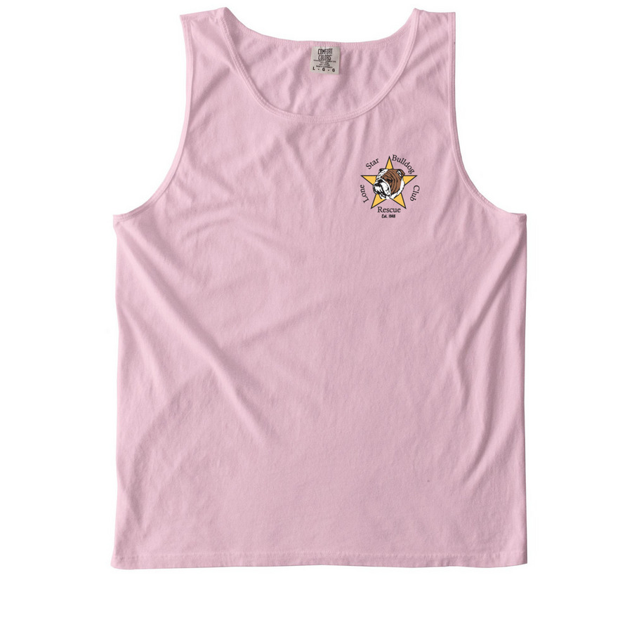 Chillin' like a Bulldog, a Blossom Comfort Colors Tank Top
