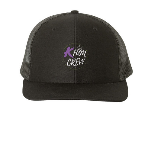 KFAM Crew Moon Phases Hat, a Black Printed Snapback Trucker Cap