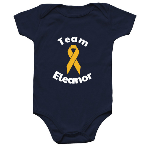 Team Eleanor - Baby, a Navy Infant Onesie
