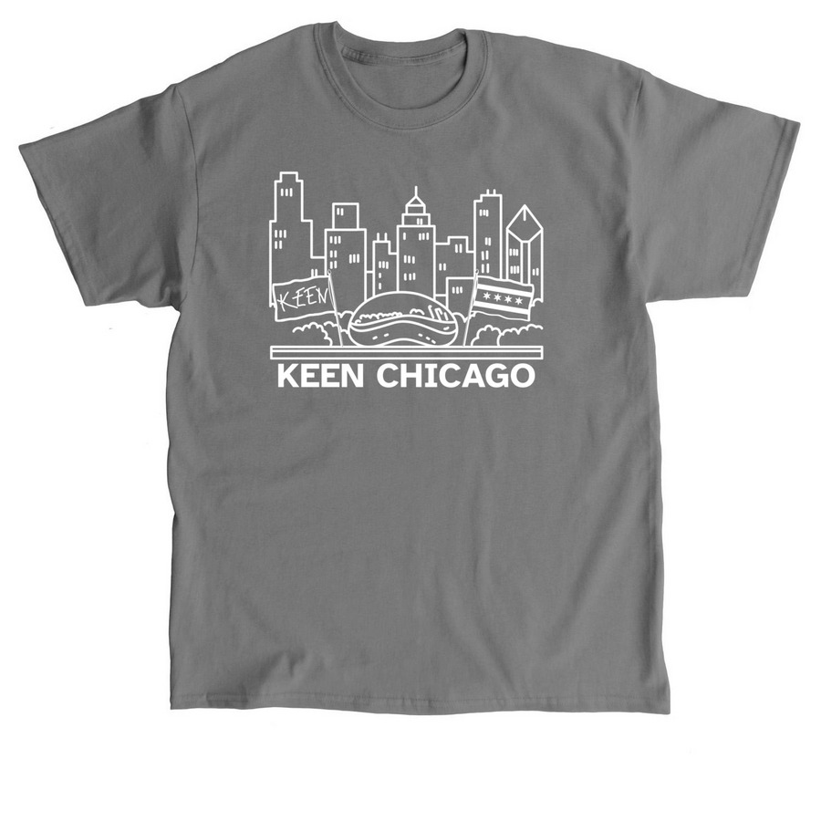 KEEN in Chicago Tee, a Charcoal Classic Unisex Tee