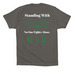 Fighting Stage 2 Adrenal Cancer&nbsp;, a Asphalt Premium Cotton Tee (back-view)