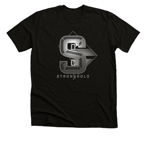 Stronghold Steel (Nightfall Edition), a Black Heather Premium Unisex Tee