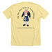 Lung Cancer Kilts Research Cures, a Heather Yellow Gold Premium Unisex Tee (back-view)