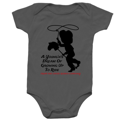 Young'n's Dream, a Charcoal Infant Onesie
