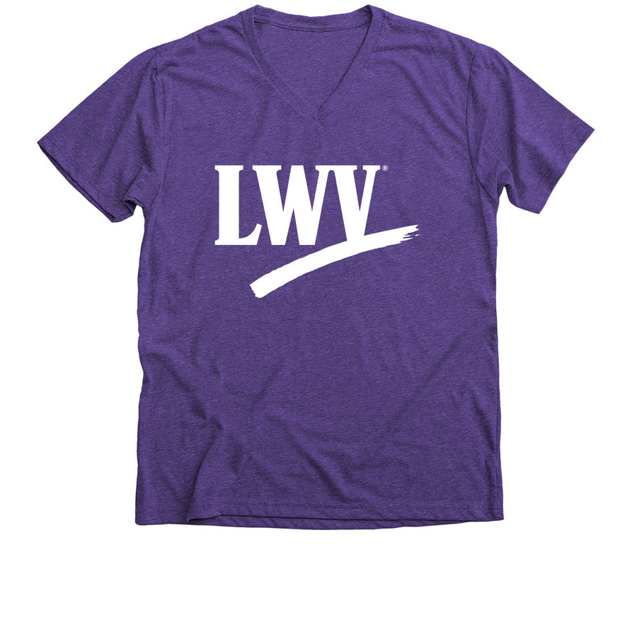 Rep the League, a Purple Rush Premium V-Neck Tee