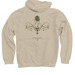 Rooted in Care, a Sand Pullover Hoodie (back-view)