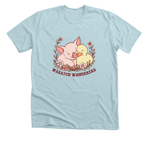 Better Together, a Heather Ice Blue Premium Unisex Tee