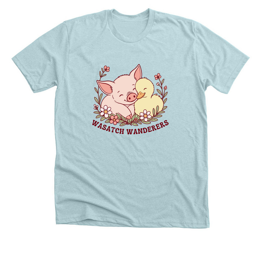 Better Together, a Heather Ice Blue Premium Unisex Tee