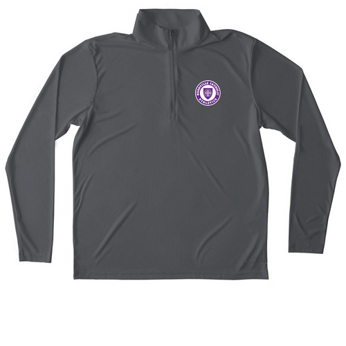 Performance Quarter-Zip, a Iron Grey Unisex Performance Quarter Zip Pullover