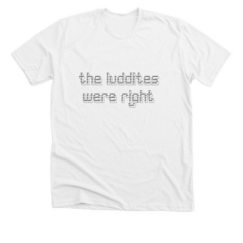 the luddite$ were right, a Solid White Blend Premium Unisex Tee