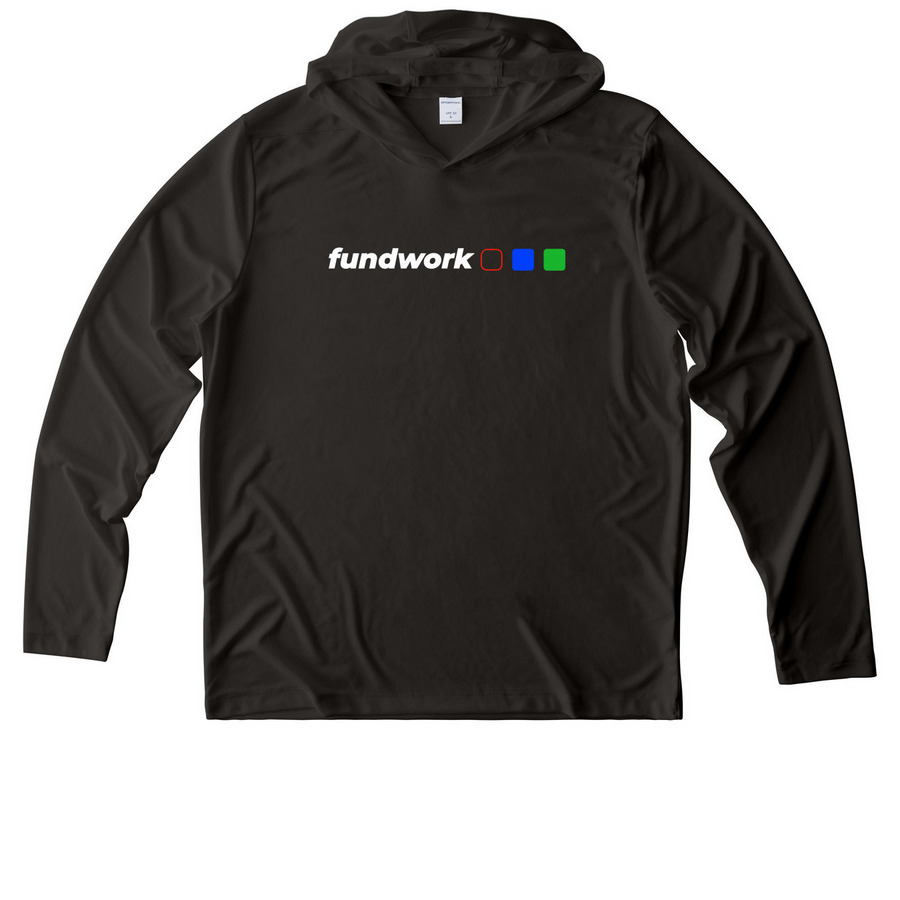 FW Hoodie, a Black UV Performance Long Sleeve Hoodie