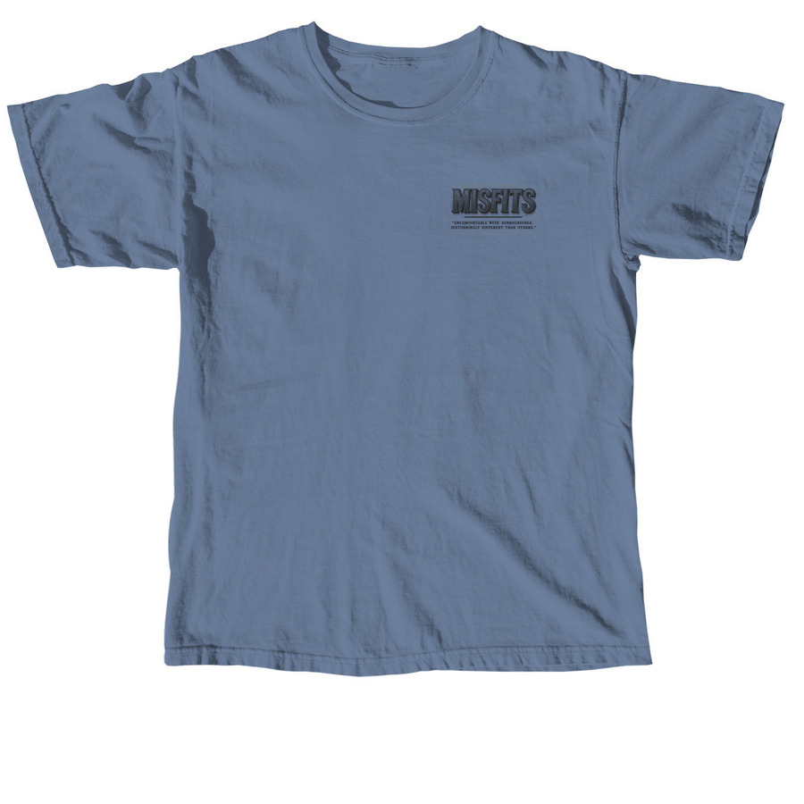 MISFITS THEME TEE, a Blue Jean Comfort Colors Unisex Tee